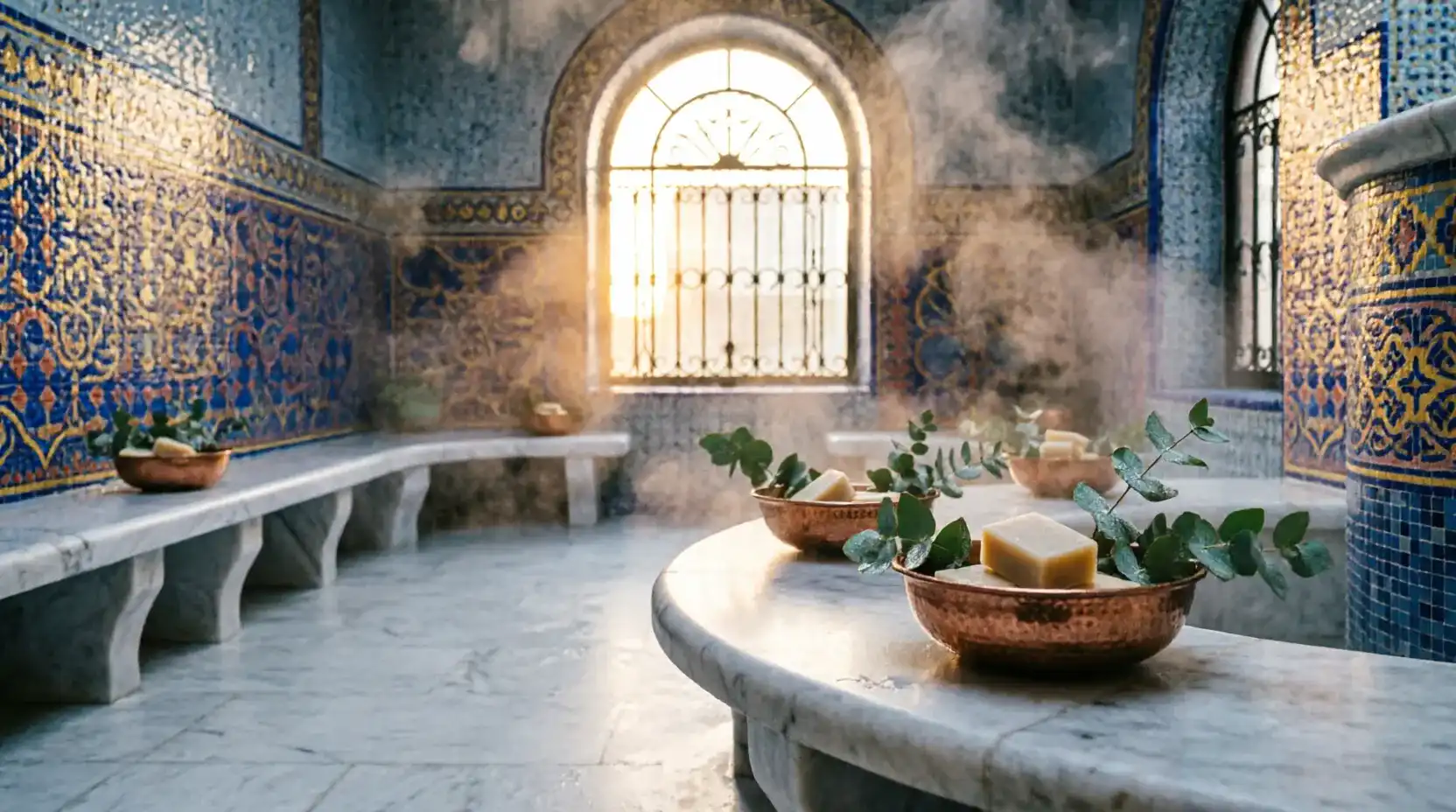 Hammam traditionnel en pierre